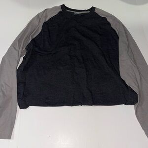 Izod Charcoal and Light Gray Raglan Shirt